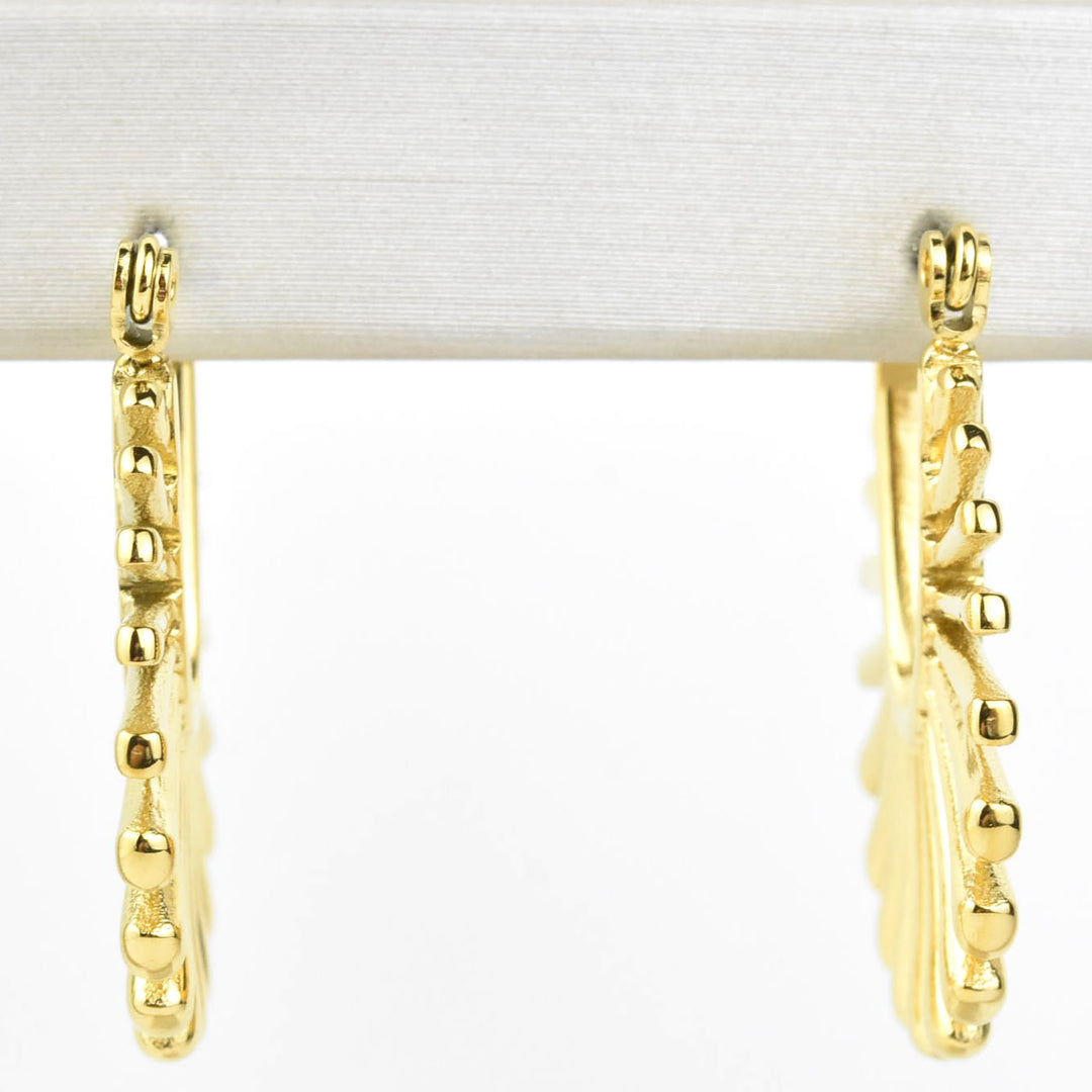 Sun Ray Hoops - Goldmakers Fine Jewelry