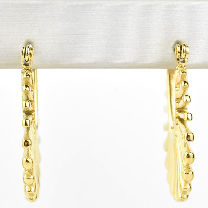 Sun Ray Hoops - Goldmakers Fine Jewelry
