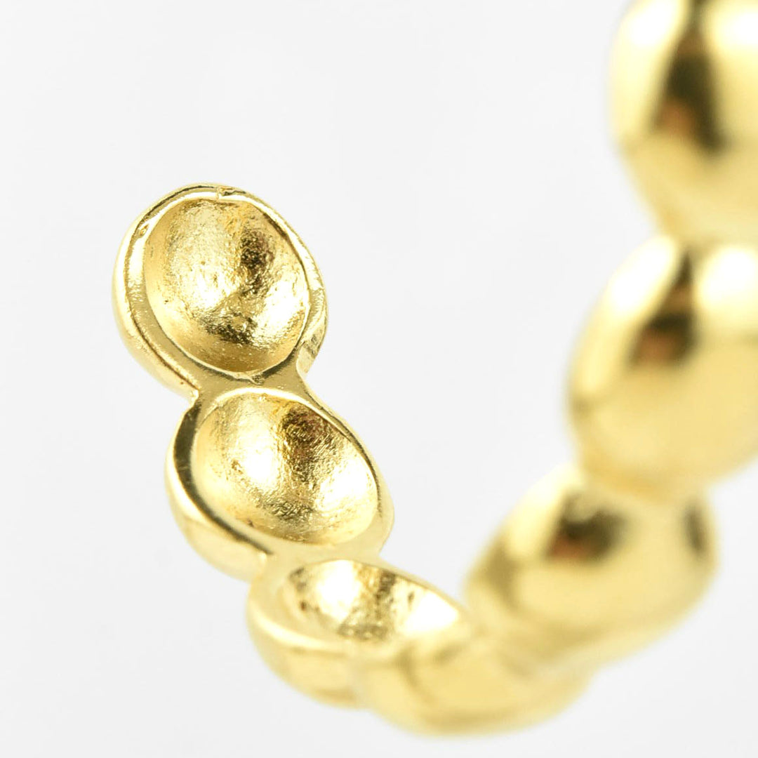 Sunshine Hoops in Gold Tone