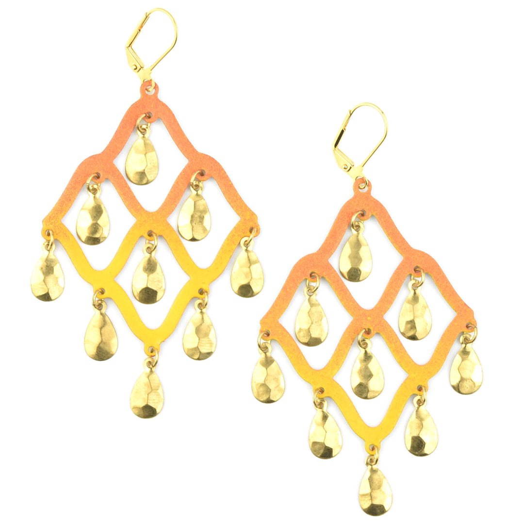 Tangerine Taru Earrings