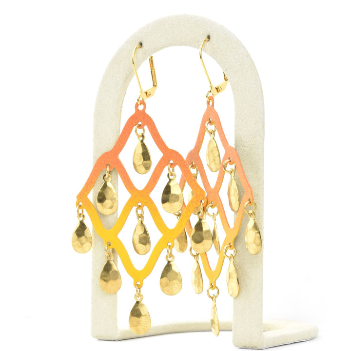 Tangerine Taru Earrings