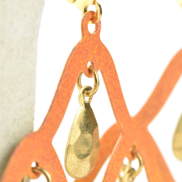 Tangerine Taru Earrings