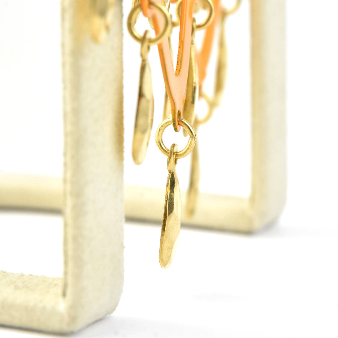 Tangerine Taru Earrings - Goldmakers Fine Jewelry