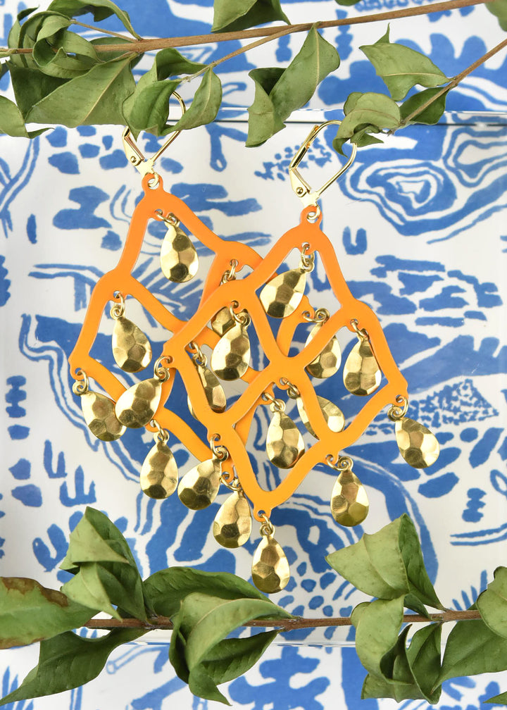 Tangerine Taru Earrings - Goldmakers Fine Jewelry