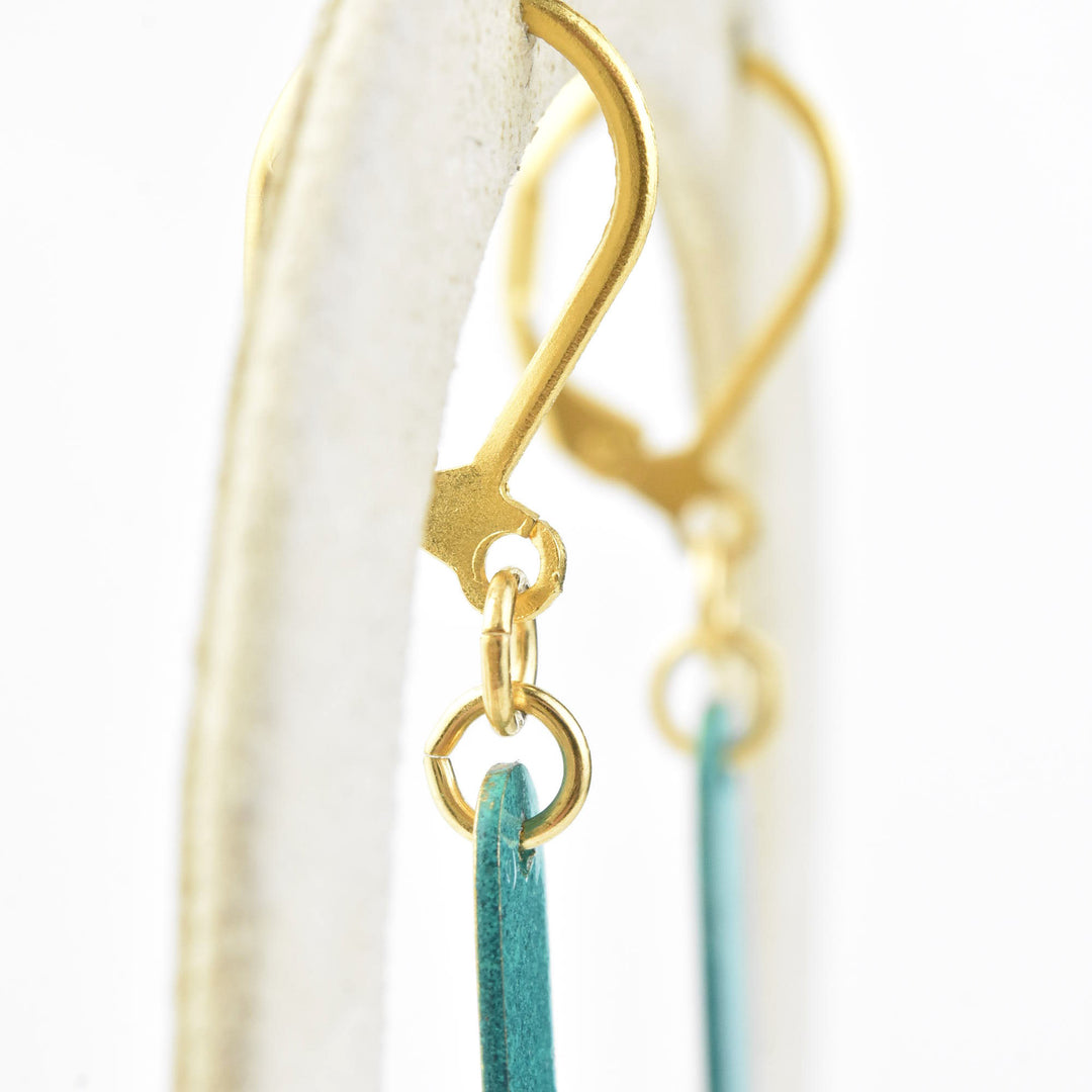 Teal Lele Earrings - Goldmakers Fine Jewelry