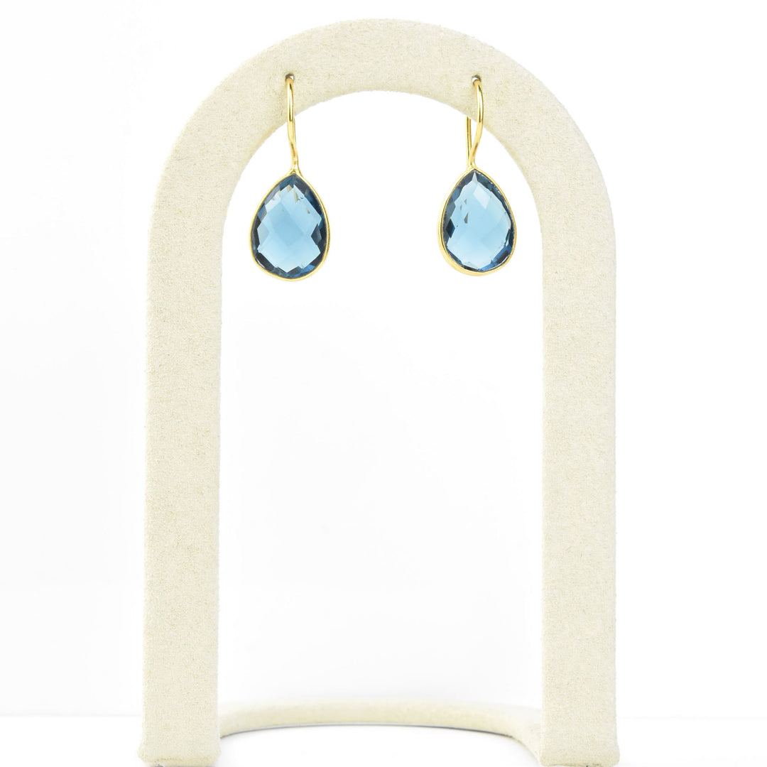 Teardrop Blue Iolite Earrings