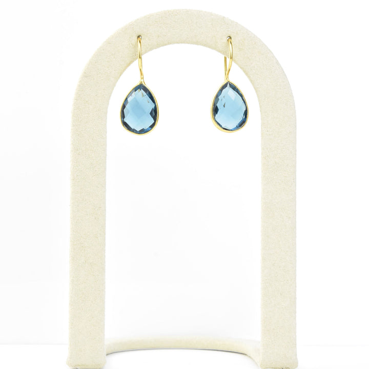Teardrop Blue Iolite Earrings