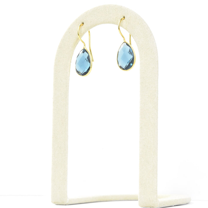 Teardrop Blue Iolite Earrings
