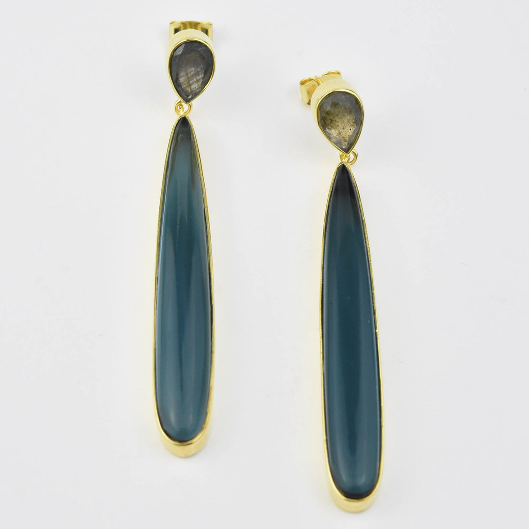 Teardrop Long Earrings - Goldmakers Fine Jewelry