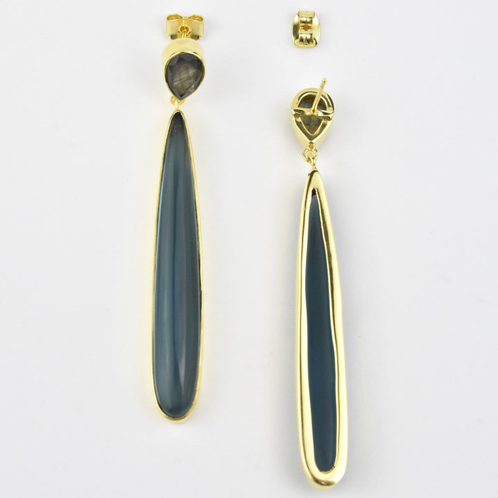 Teardrop Long Earrings - Goldmakers Fine Jewelry
