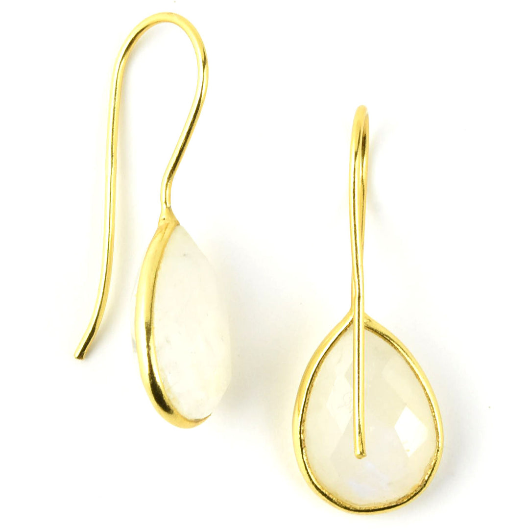 Teardrop Moonstone Earrings