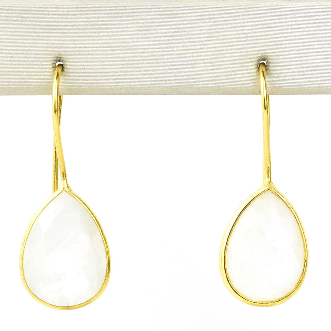 Teardrop Moonstone Earrings