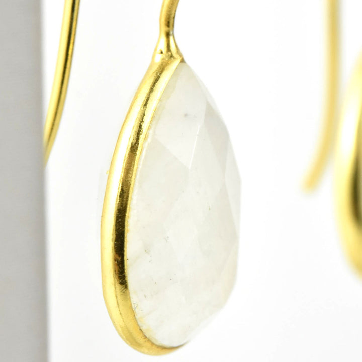 Teardrop Moonstone Earrings