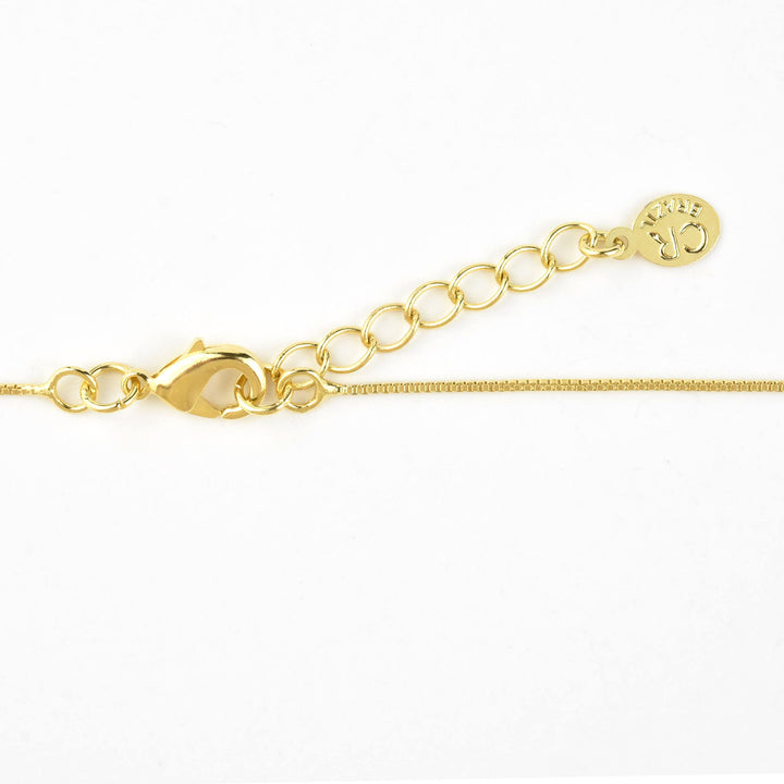 Gold Tone Teardrop Necklace