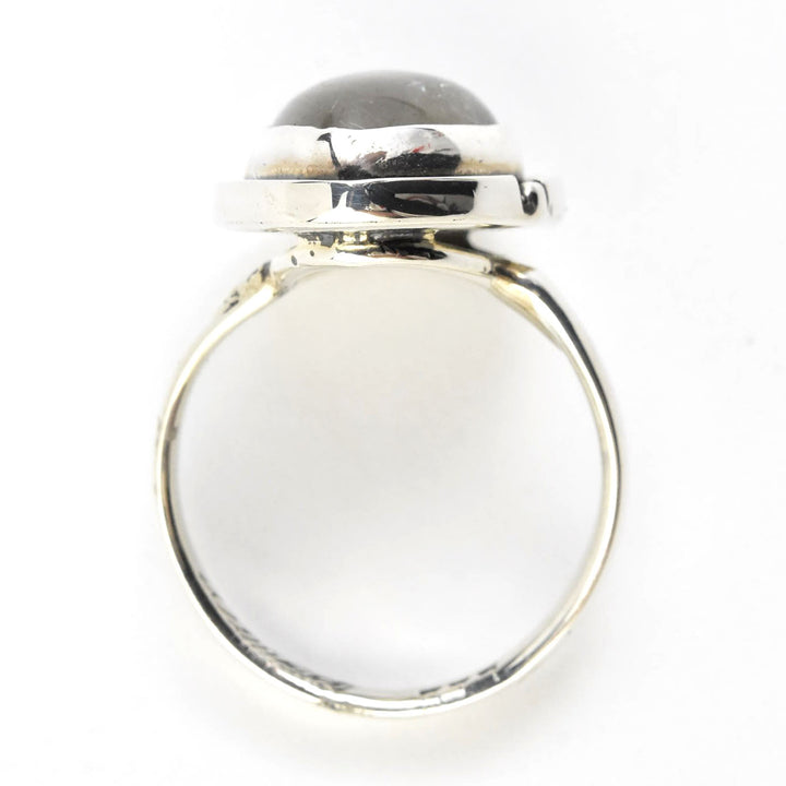 Teardrop Rutilated Quartz Ring in Sterling Silver - Goldmakers Fine Jewelry