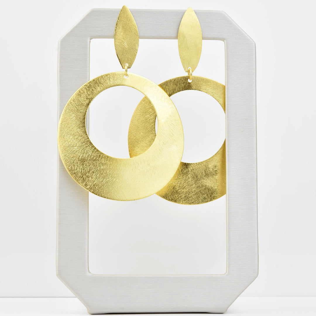 Tejo Earring in Gold Tone - Goldmakers Fine Jewelry