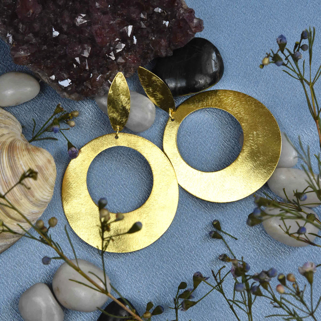 Tejo Earring in Gold Tone - Goldmakers Fine Jewelry