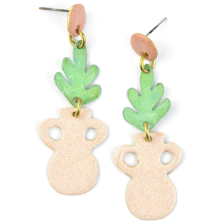 Terrazzo Vase Earrings in Mix Pastel