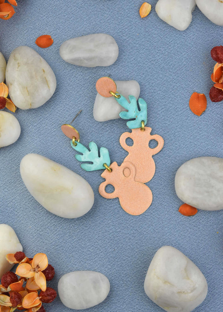 Terrazzo Vase Earrings in Mix Pastel - Goldmakers Fine Jewelry