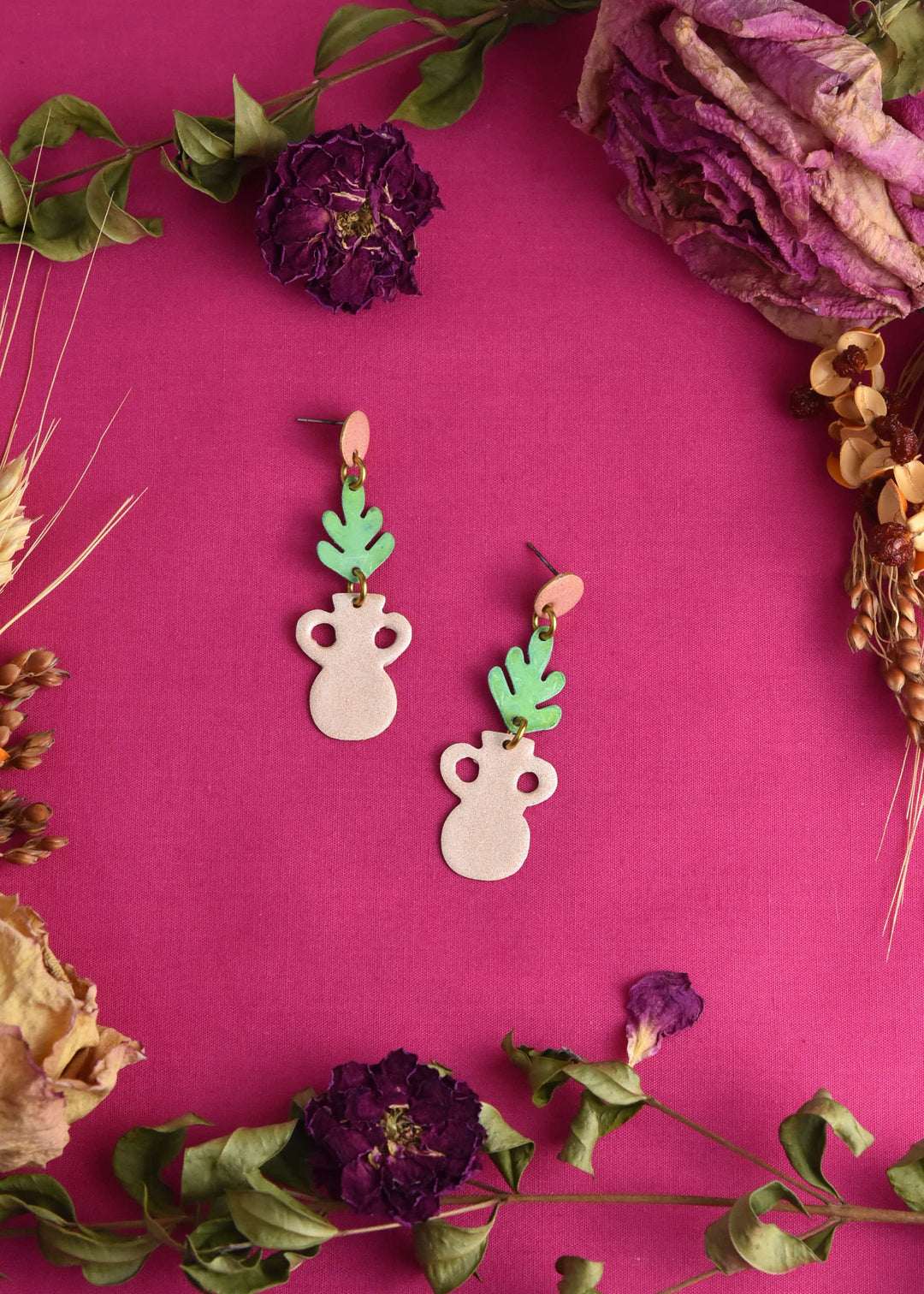 Terrazzo Vase Earrings in Mix Pastel