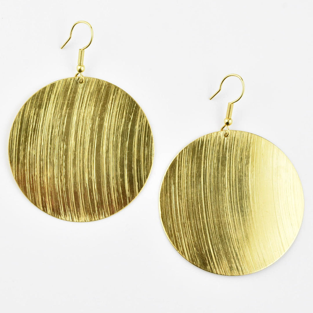 Textured Circle Earring