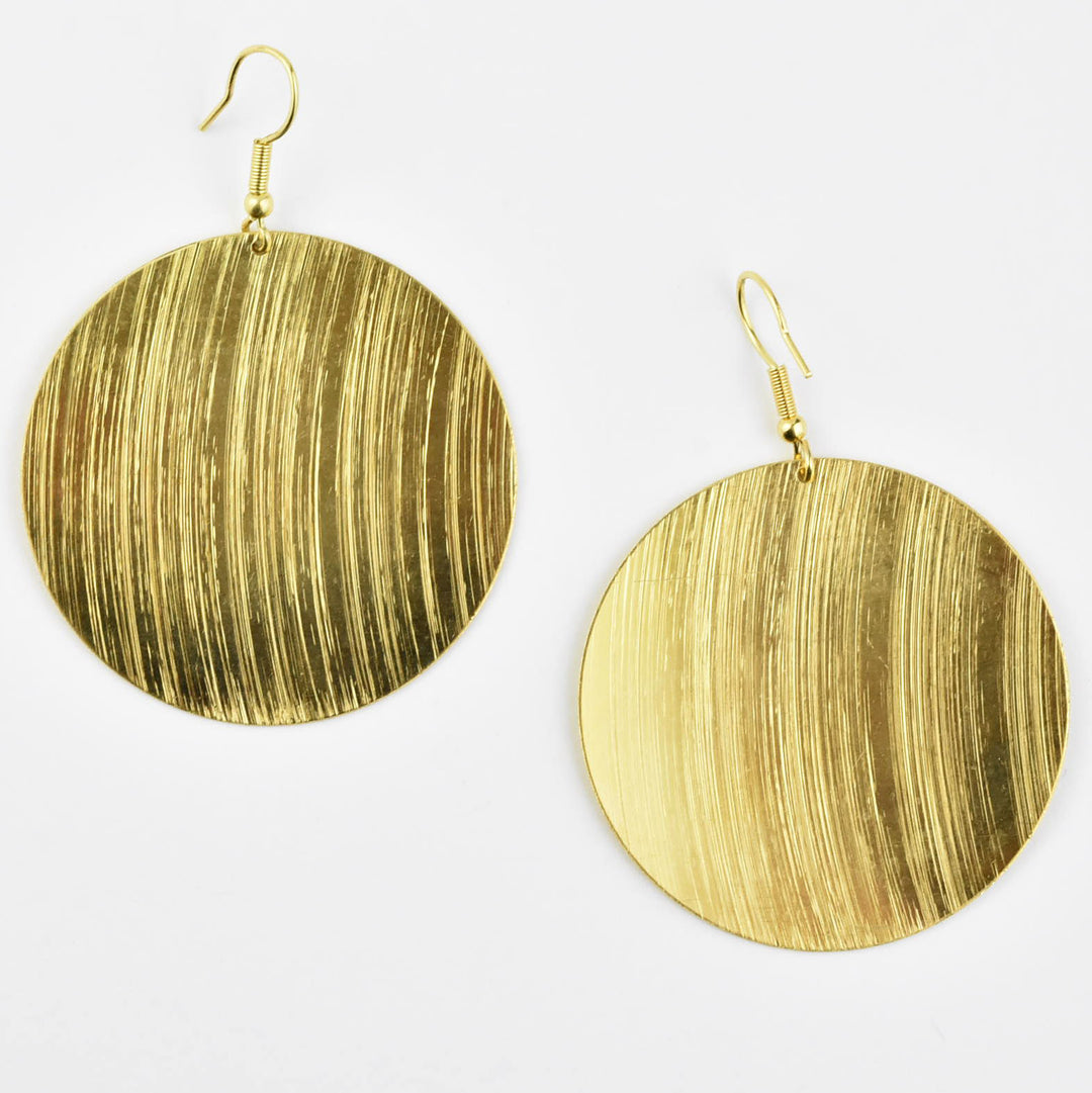 Textured Circle Earring