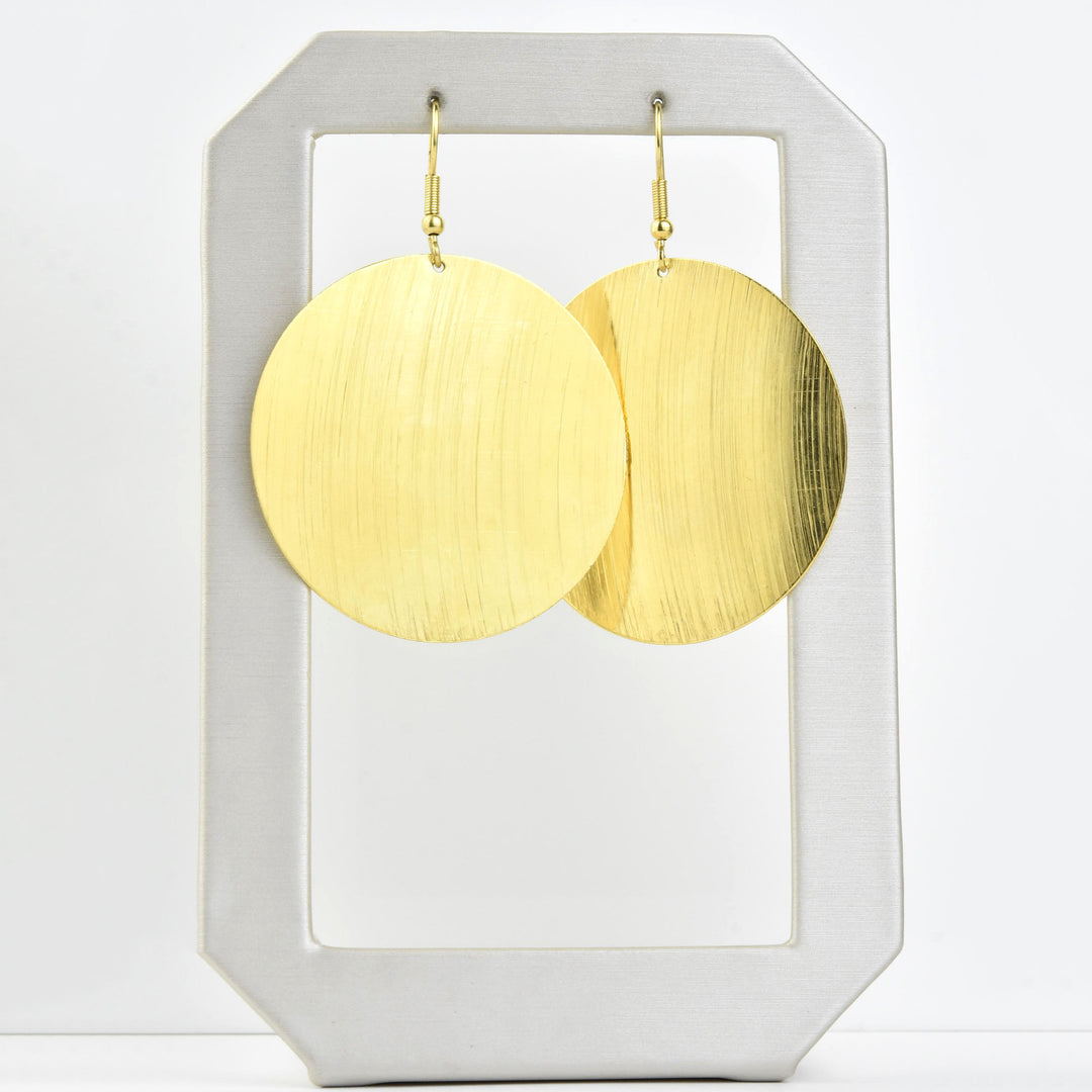 Textured Circle Earring