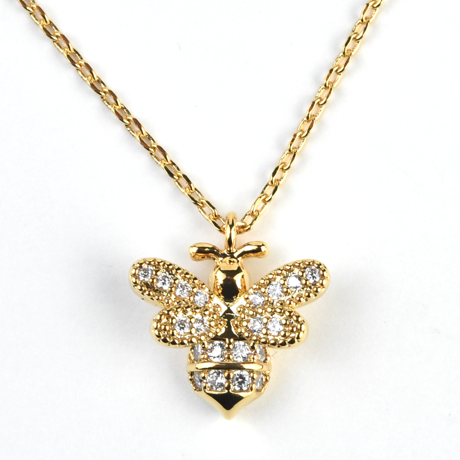 Bee Happy Necklace - Goldmakers Fine Jewelry