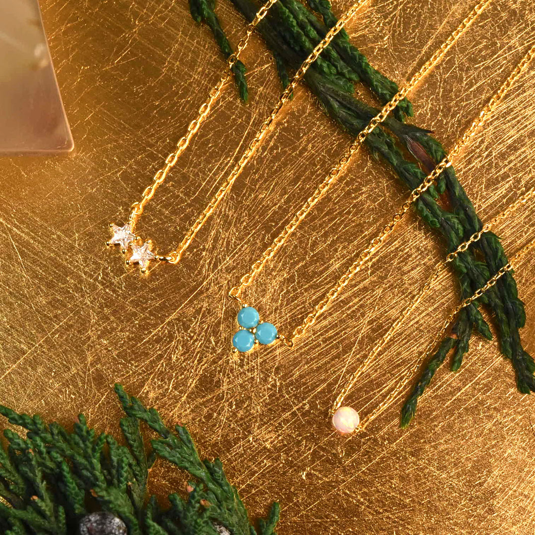Clara Petite Opal Necklace - Goldmakers Fine Jewelry