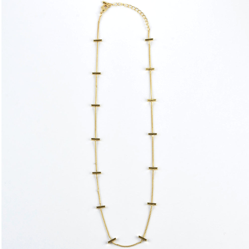 Demi Necklace in Yellow Gold Tone - Goldmakers Fine Jewelry