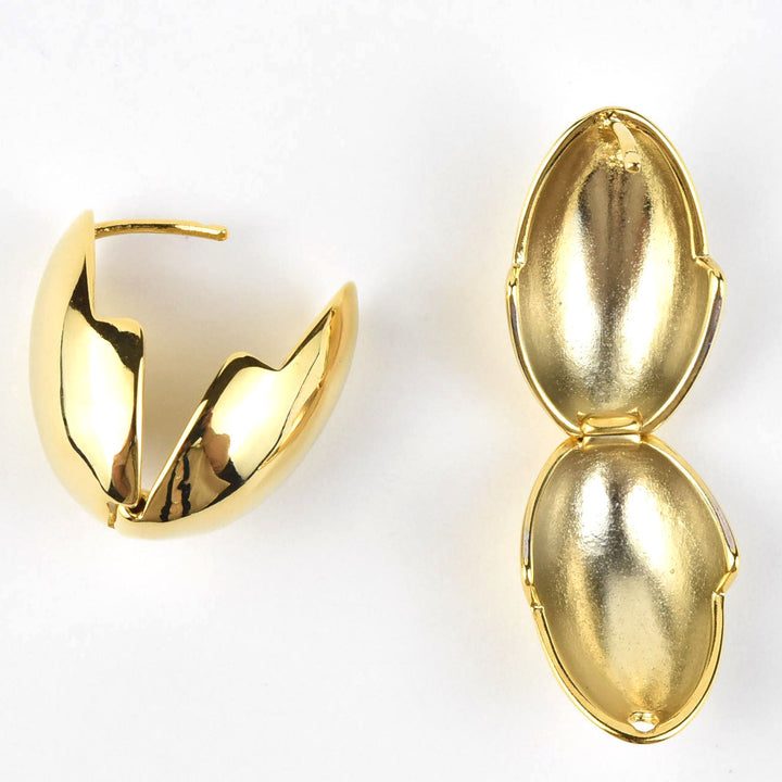 Elle Egg Hoops - Goldmakers Fine Jewelry