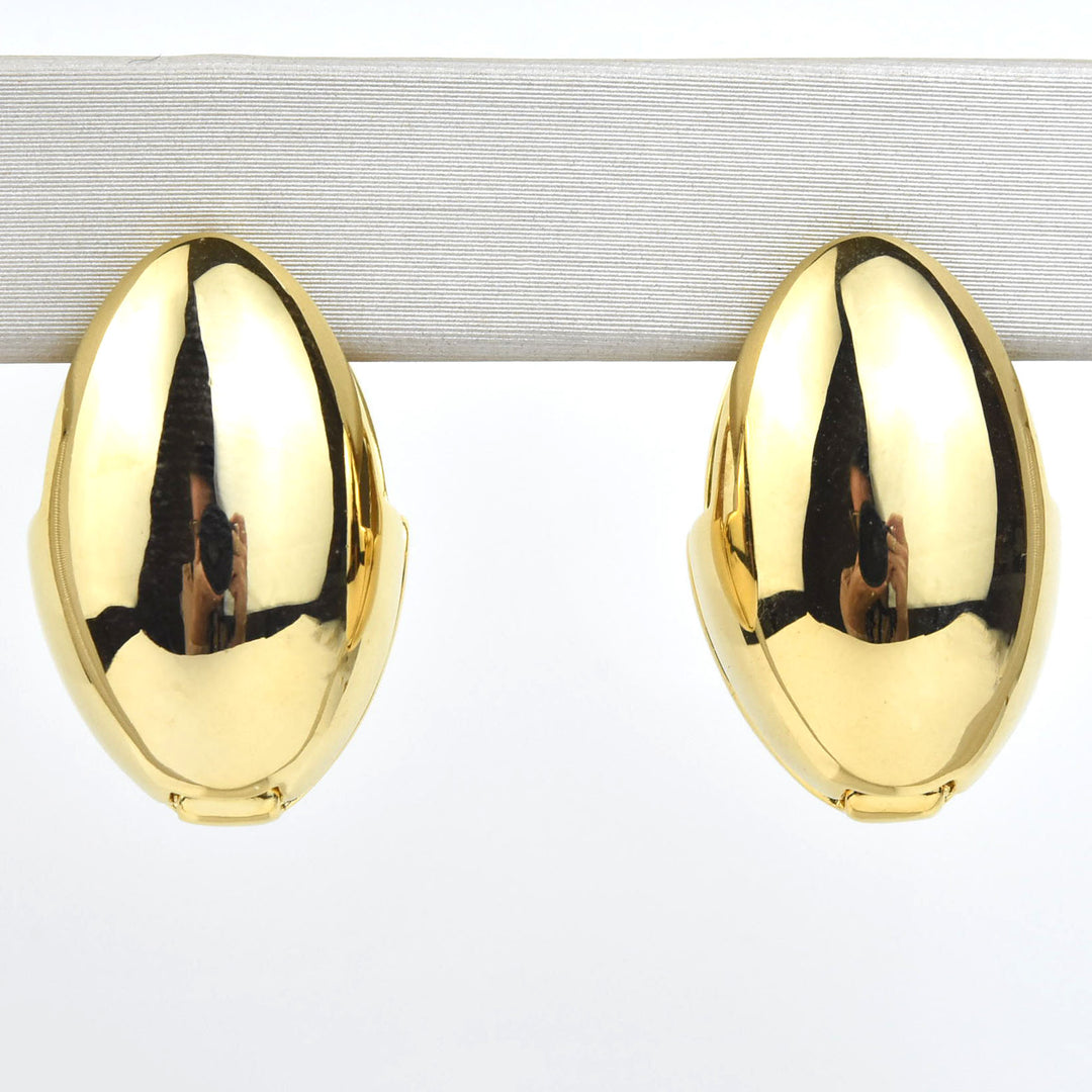 Elle Egg Hoops - Goldmakers Fine Jewelry