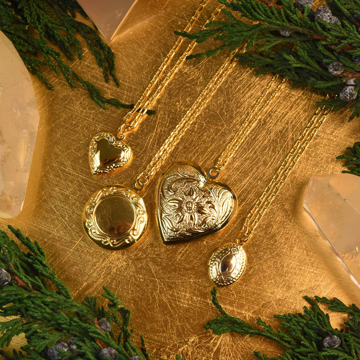 Elise Round Locket - Goldmakers Fine Jewelry
