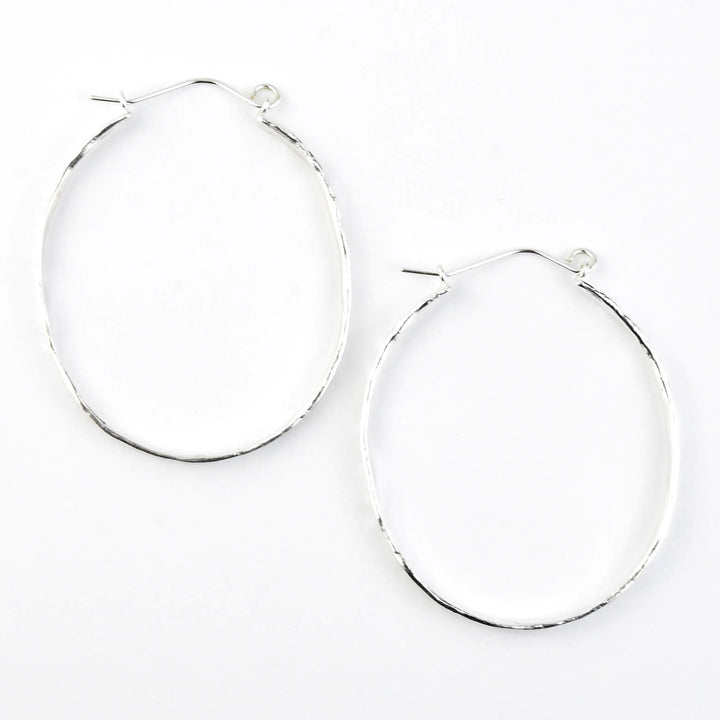 Thin Makiki Large Oval Hoops