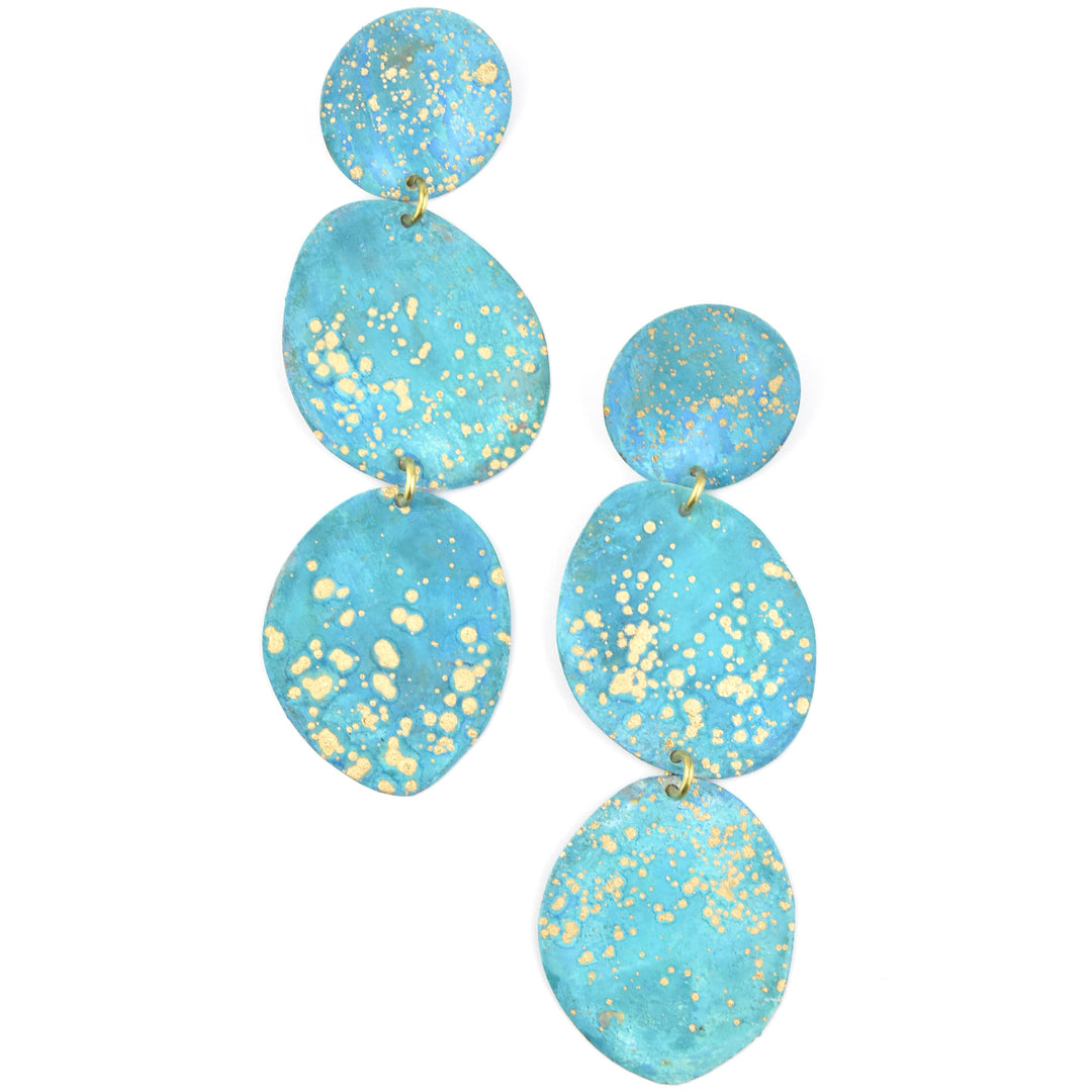 Three Pebbles Large Earrings