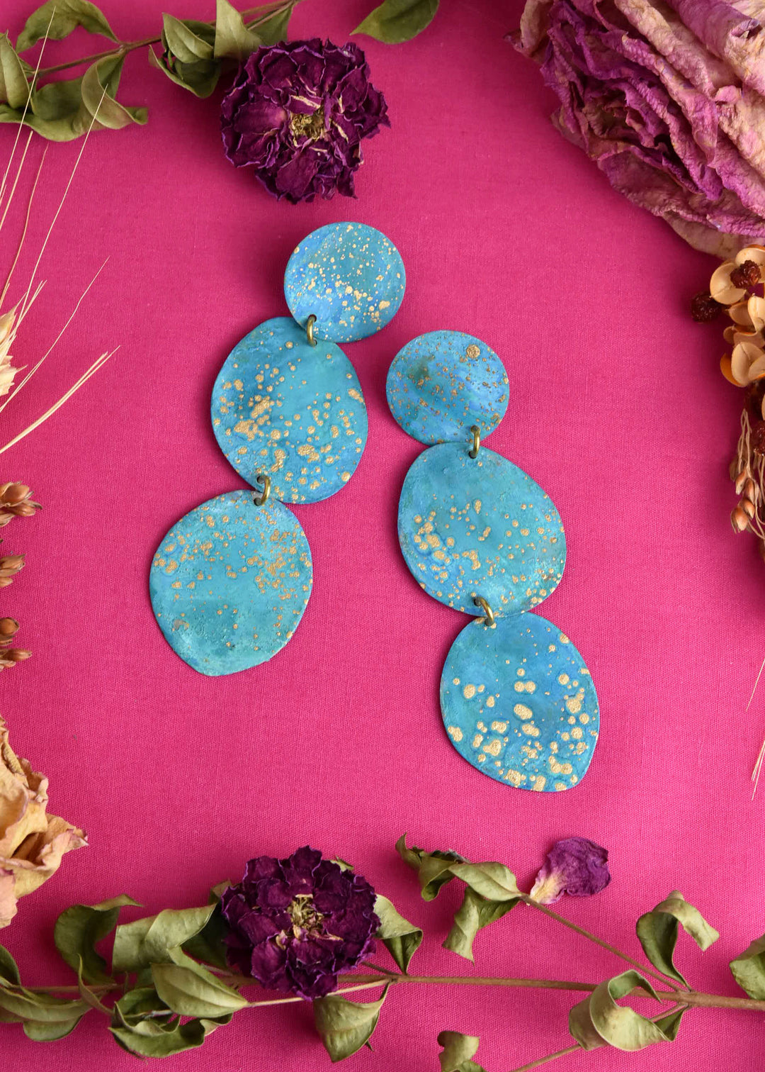 Three Pebbles Large Earrings