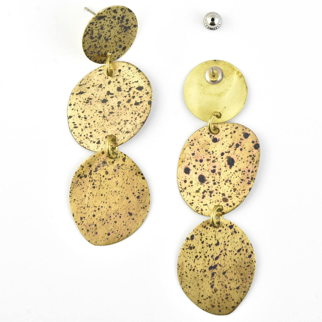 Three Pebbles Small Earrings