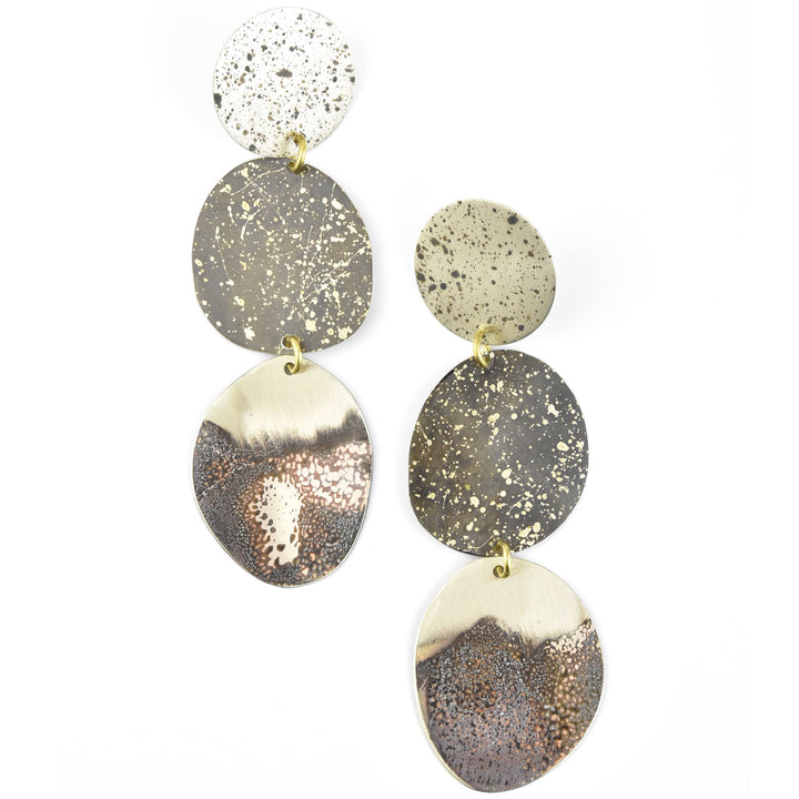 Three Pebbles Large Earrings