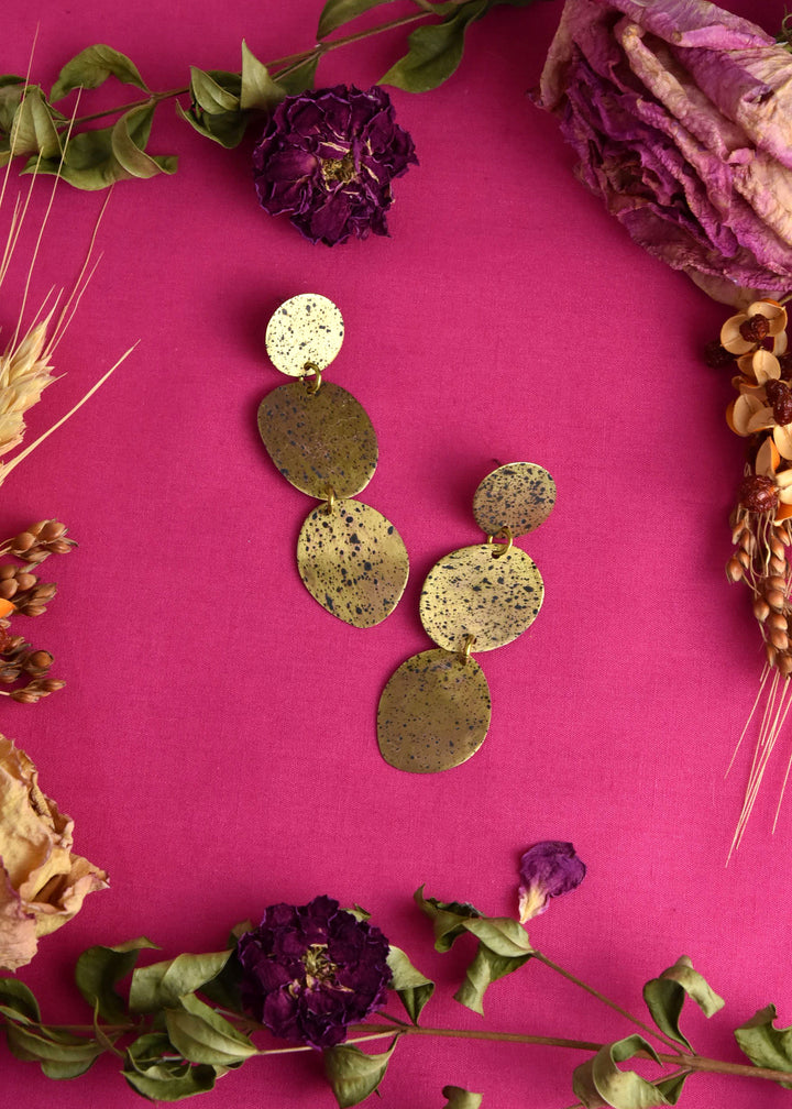 Three Pebbles Small Earrings