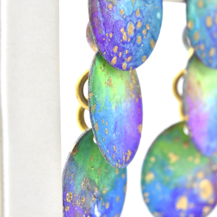 Three Circles Galaxy Earrings - Goldmakers Fine Jewelry