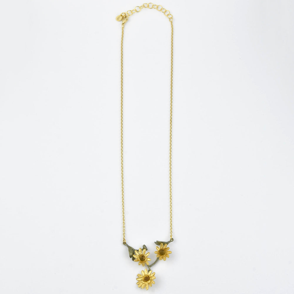 Golden Daisies Collar Necklace - Goldmakers Fine Jewelry