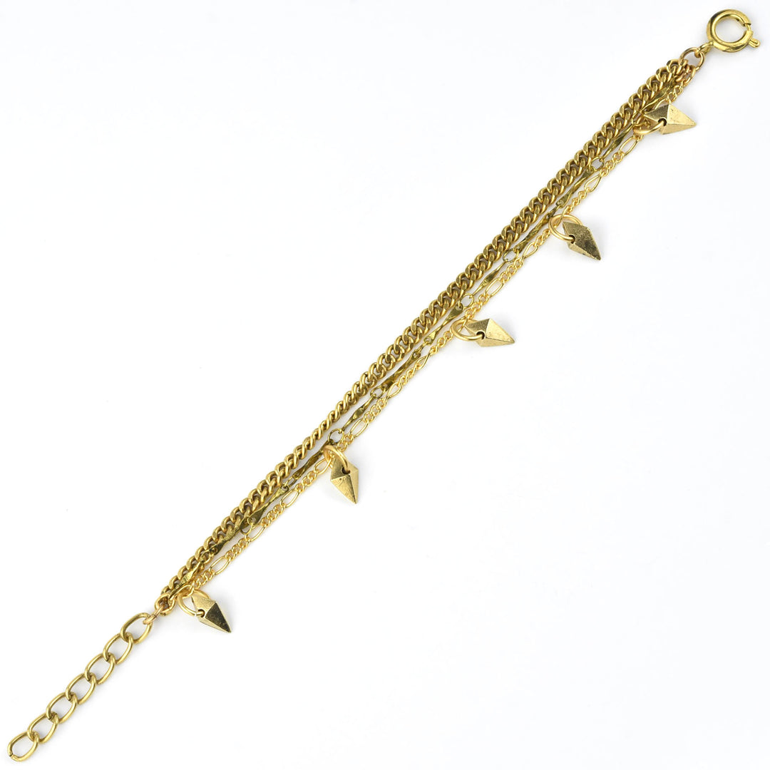 Brass Spike Bracelet - Goldmakers Fine Jewelry