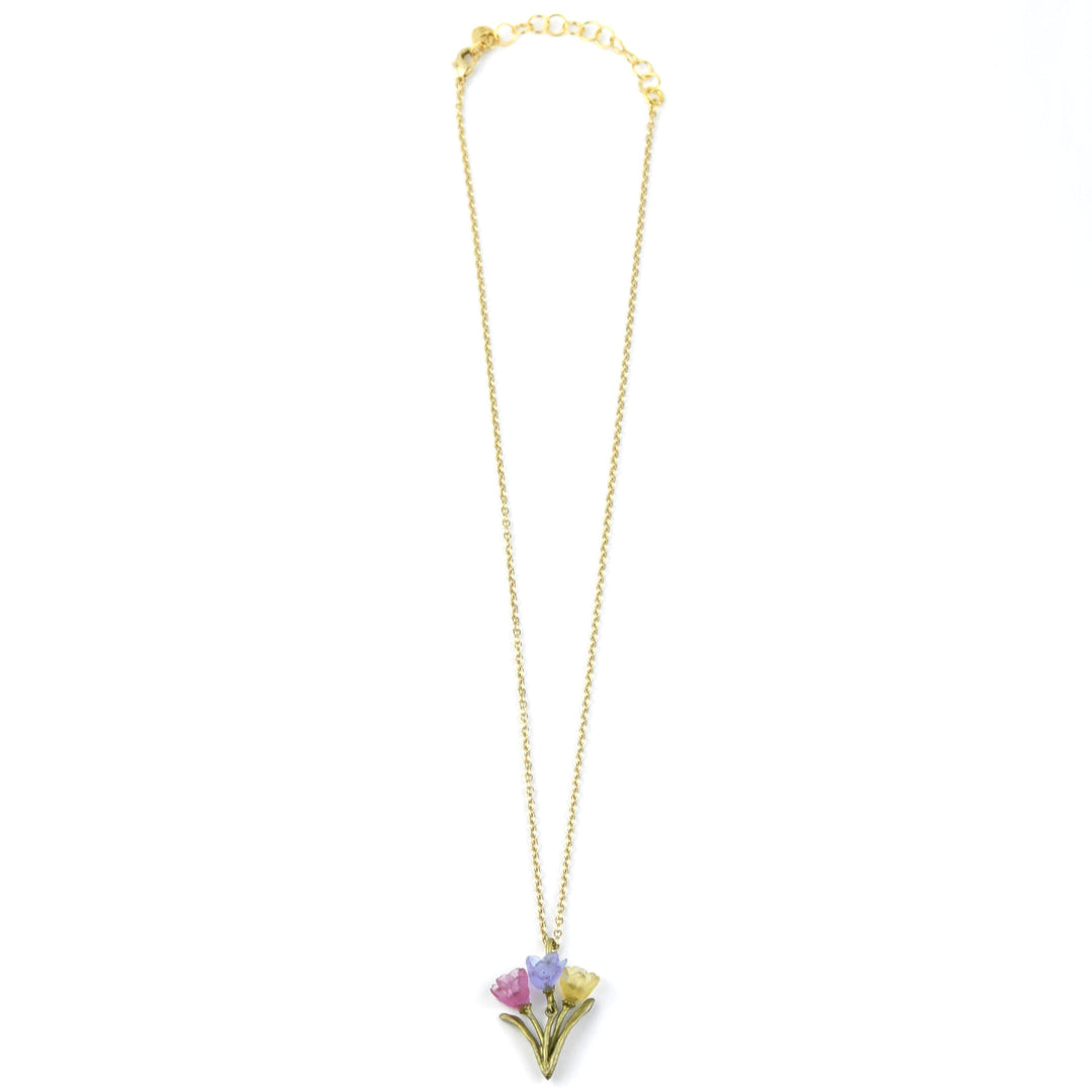 Three Tulips Necklace - Goldmakers Fine Jewelry