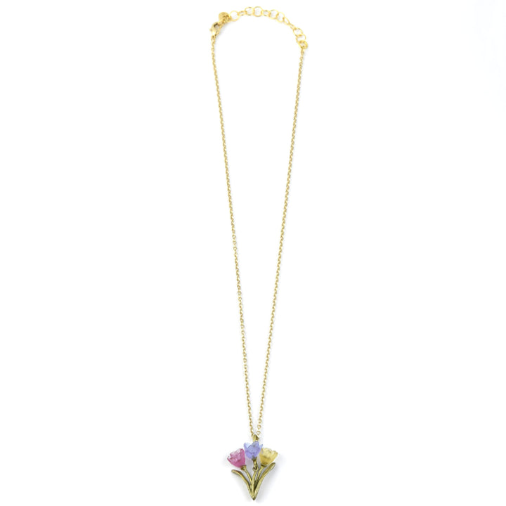 Three Tulips Necklace - Goldmakers Fine Jewelry