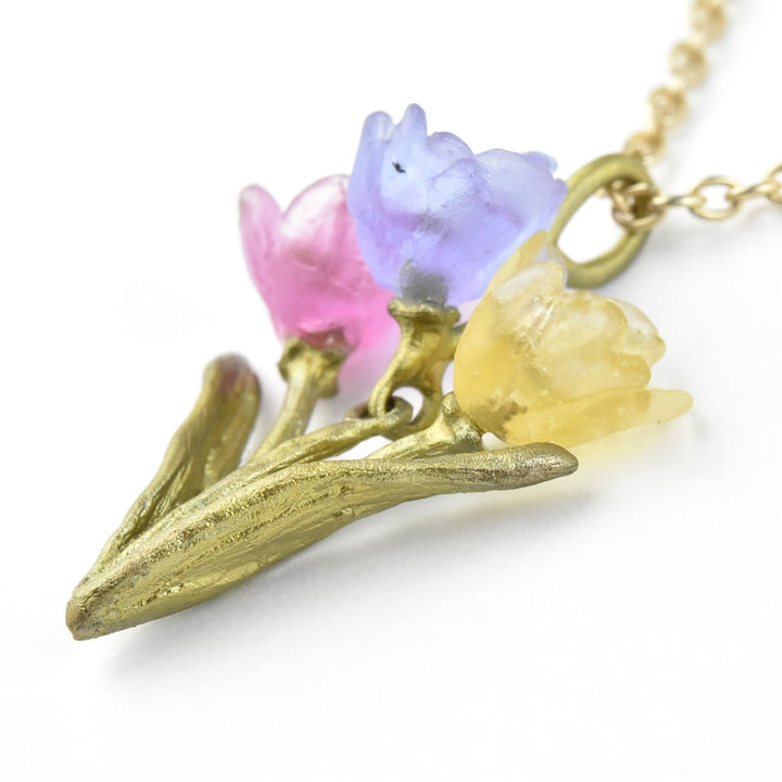 Three Tulips Necklace - Goldmakers Fine Jewelry