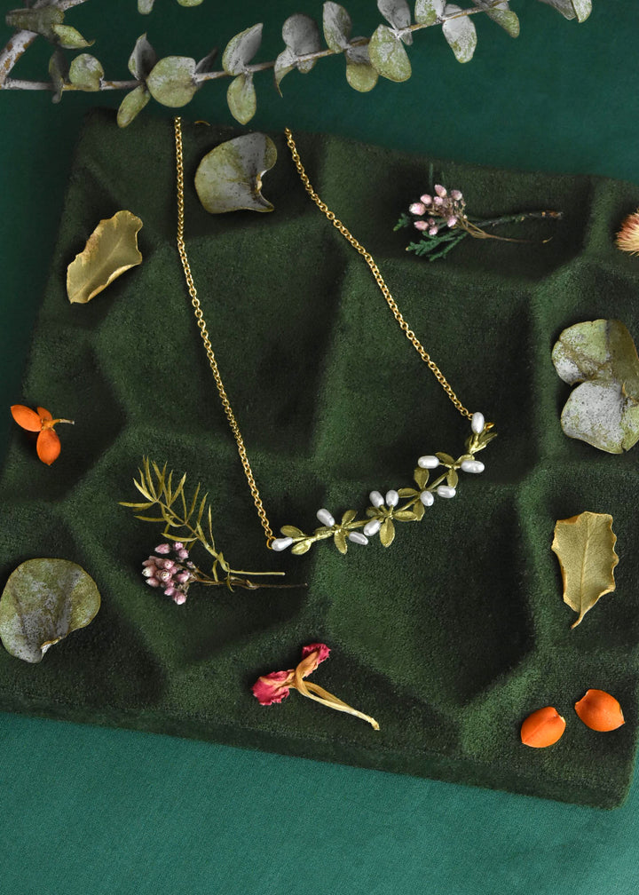 Flowering Thyme East West Necklace