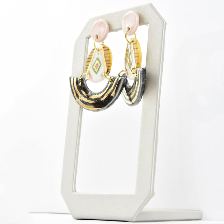 Tiered Three Piece Statement Earrings