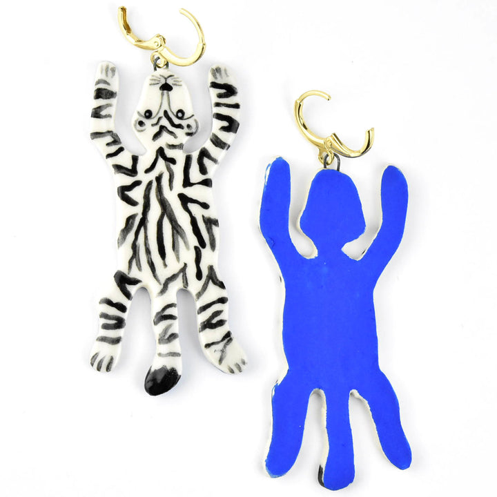 Tiger Rug Statement Earrings