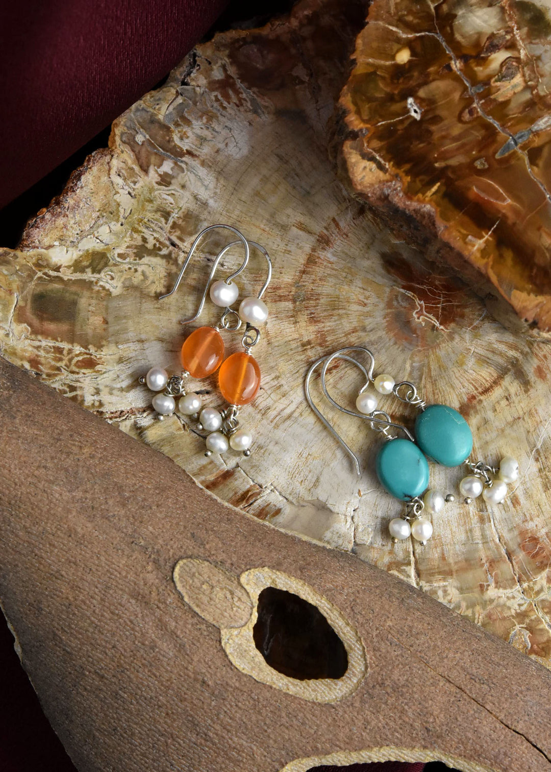 Tiny Bliss Cabochon Earrings - Goldmakers Fine Jewelry