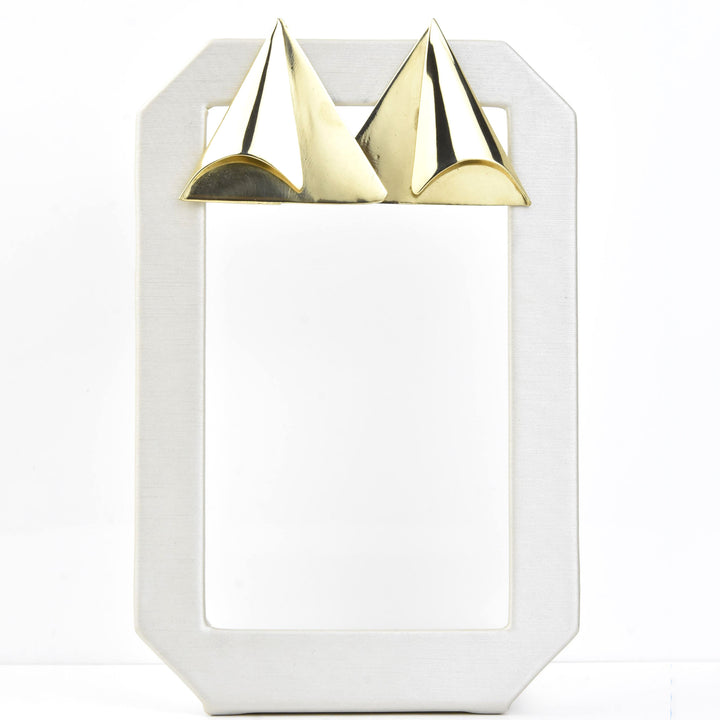 Triangle Fold Earrings - Goldmakers Fine Jewelry